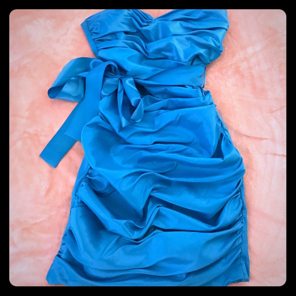 Let’s Fashion Blue Mini Dress